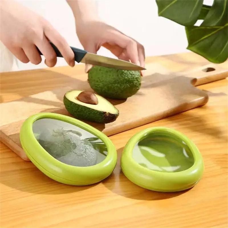 1pc Fruit Fresh-keeping Cover Avocado Food Storage Box Vegetable Preservation Seal Cover Colored Kitchen Tools Kitchen