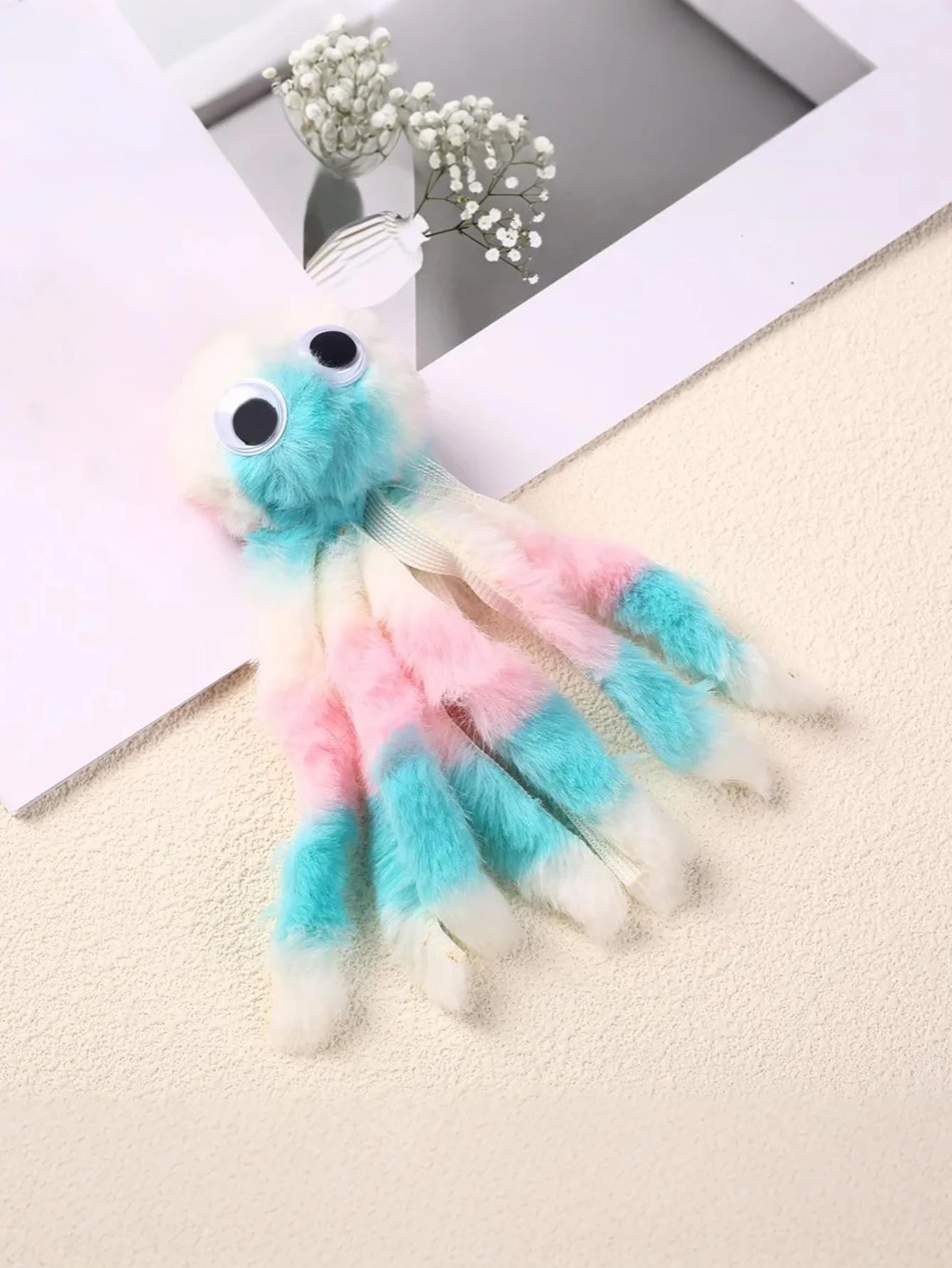 Adorable Octopus Plush Cat Toy - Interactive Chew & Kick Game, Teaser Wand Replacement Heads, Assorted Colors for Indoor Cats