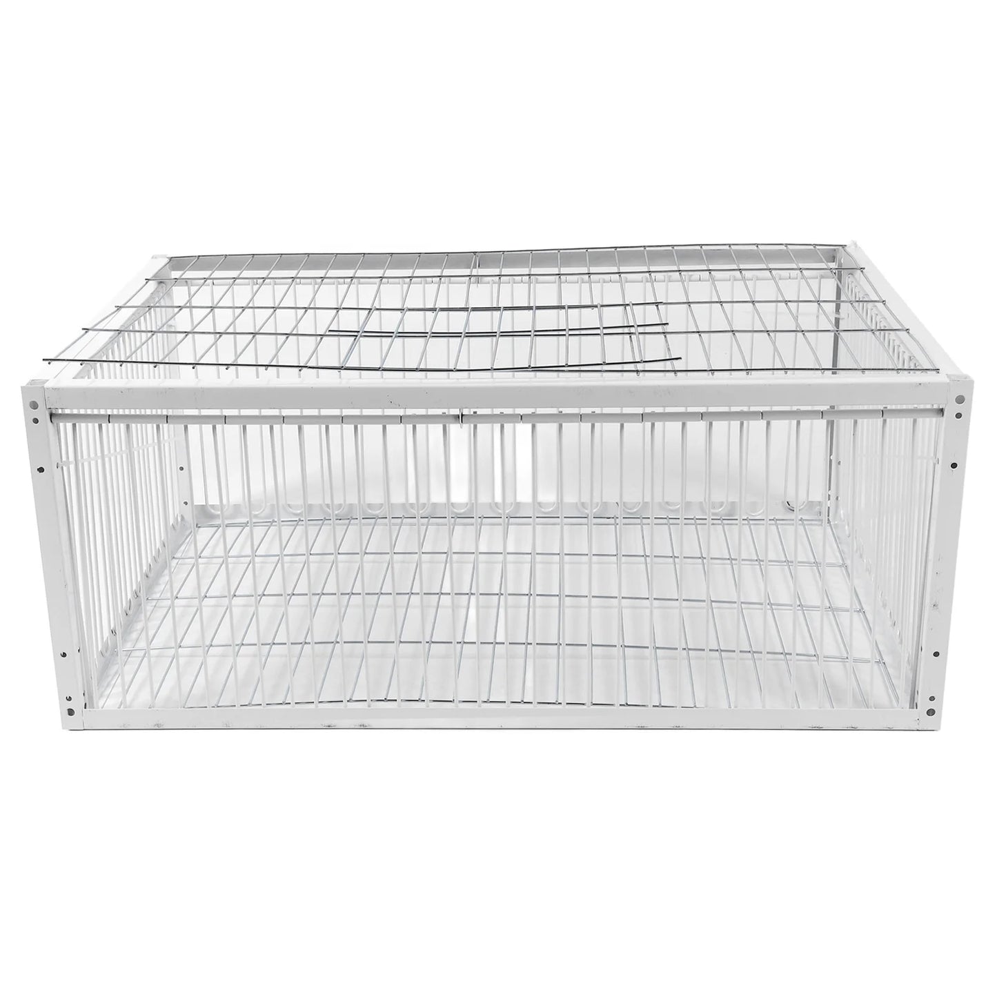 Bird Trap Cage Single Way Entry Sturdy Rust Resistant Portable Escape Proof Animal Trap Cage for Farm Garden Warehouses Garage