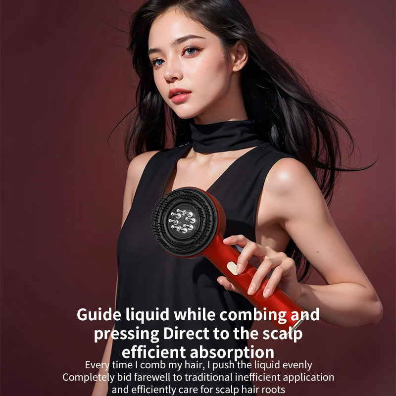 Electric Vibration Massage Comb Red Light for Hair Growth