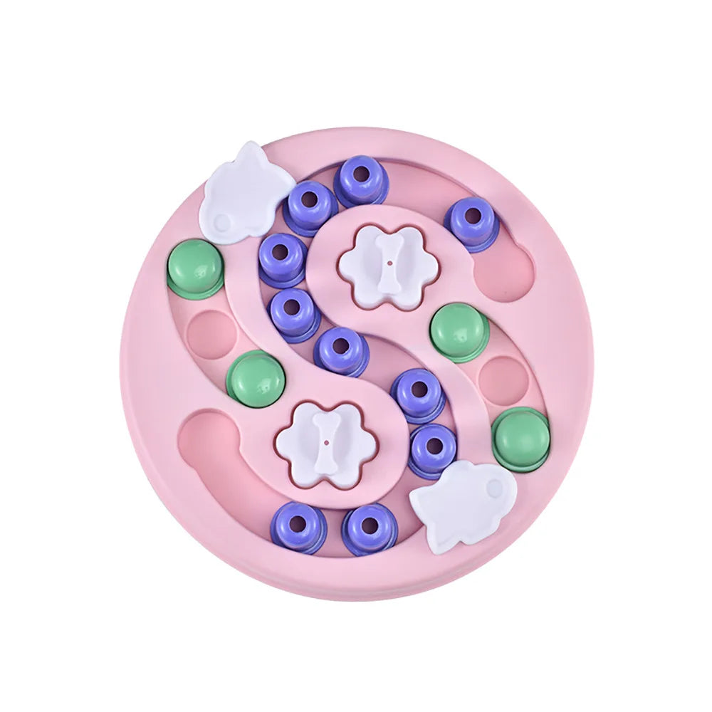 Puppy IQ Food Dispenser Slowly Eating NonSlip Bowl Pet Cat Dogs Training Game Dog Puzzle Toys Slow Feeder Interactive Increase