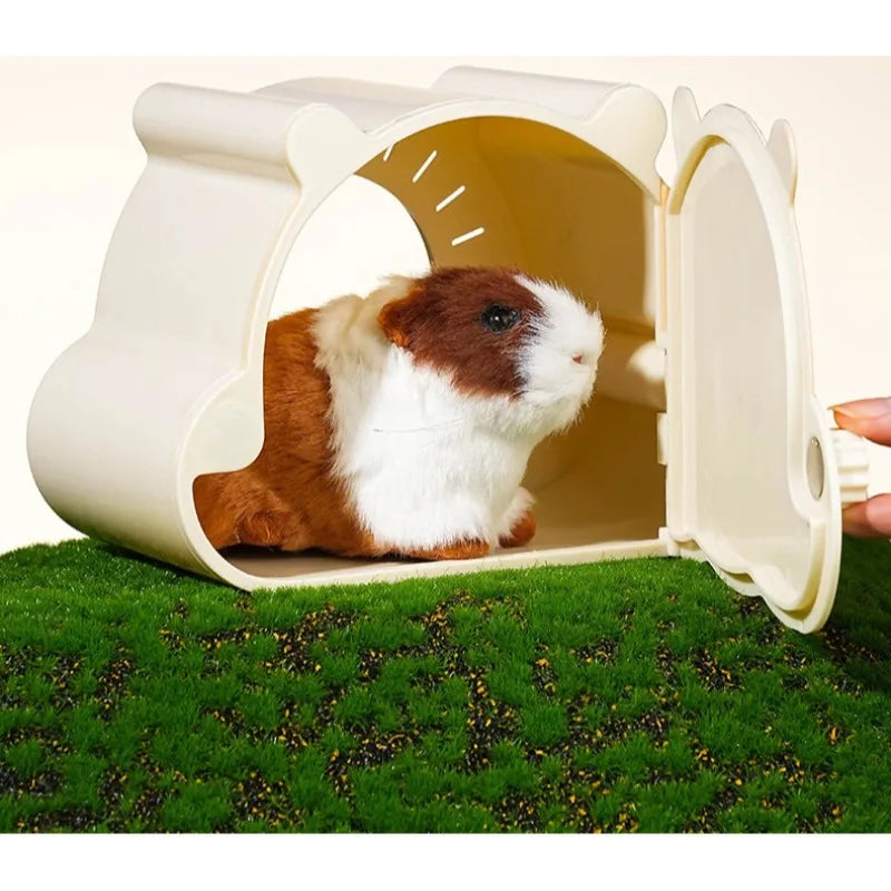 Visual Hamster Nest Golden Silk Bear Flower Branch Rat Hides House All Seasons Universal Cartoon Magnetic Cage Cute and Simple