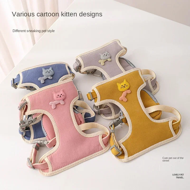 Dog Harness With Leash Set Backpack Bag Carrier Outdoor Adventure Large Small Pets Supplies Accessories Brand