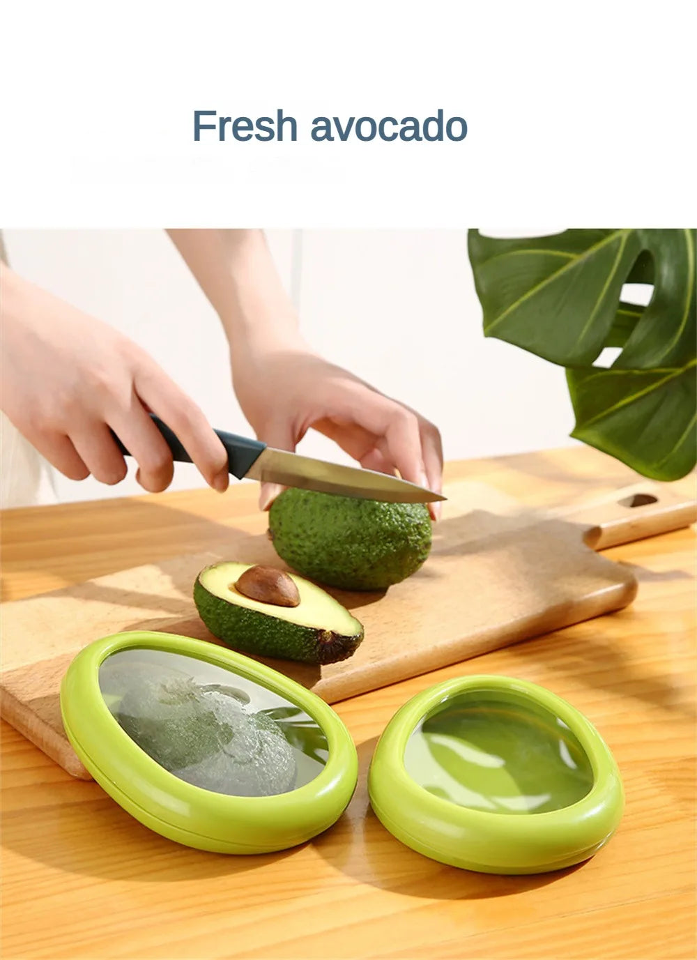 1pc Fruit Fresh-keeping Cover Avocado Food Storage Box Vegetable Preservation Seal Cover Colored Kitchen Tools Kitchen