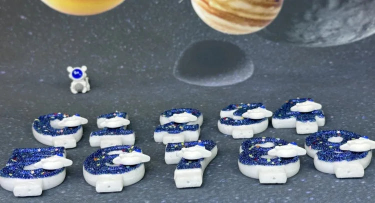 DIY Digital Birthday Wax Planet Universe Cake Candles