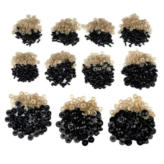 8/10/12/14mm Plastic Safety Eyes For Toys DIY Mix Size Amigurumi Accessories