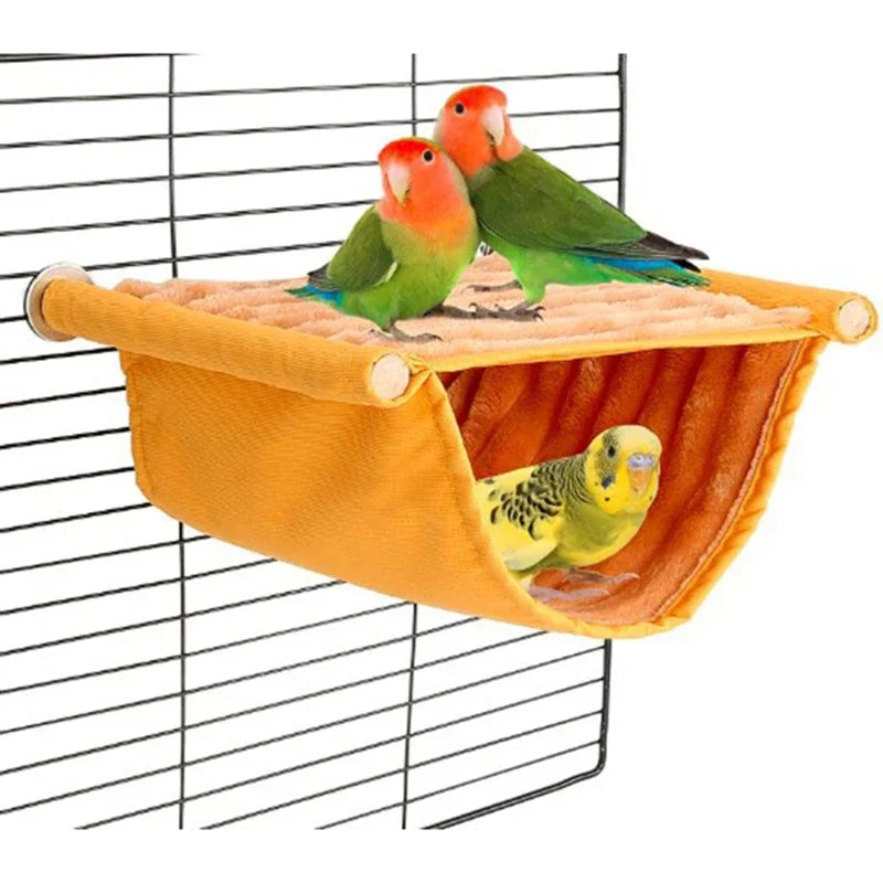 Pet Hanging Hammock Parrot House Removable Washable Bird Cage Perch For Hamster Lovebird