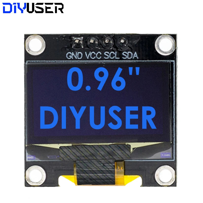 DIYUSER 0.96 Inch OLED SSD1306 128X64 IIC Display Module For Arduino