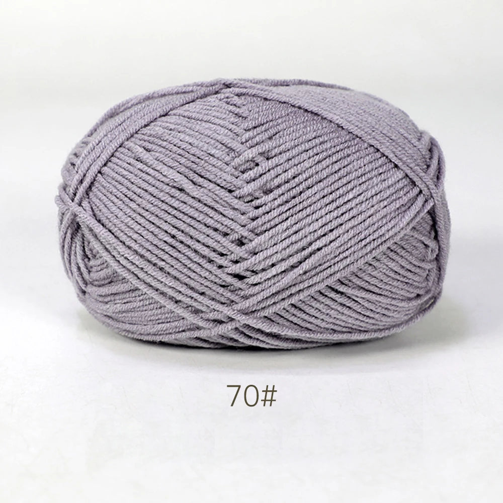 A1-1 50g Set Soft Milk Cotton Yarn for Knitting and Crochet