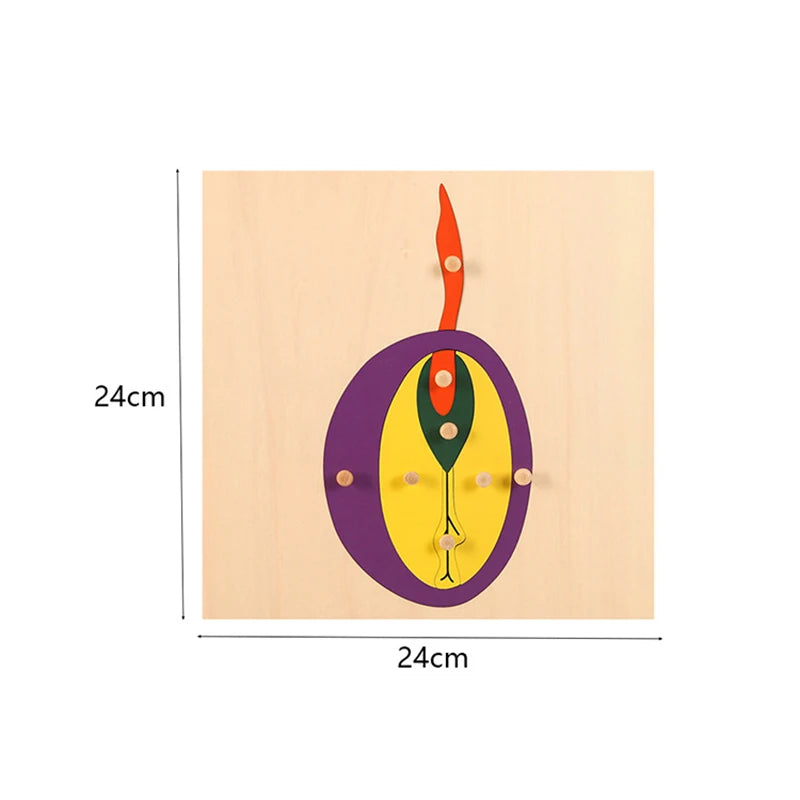 Montessori Wooden Panel Puzzles for Kids Age 3-6 Cognitive Animal and Insect Learning Toys