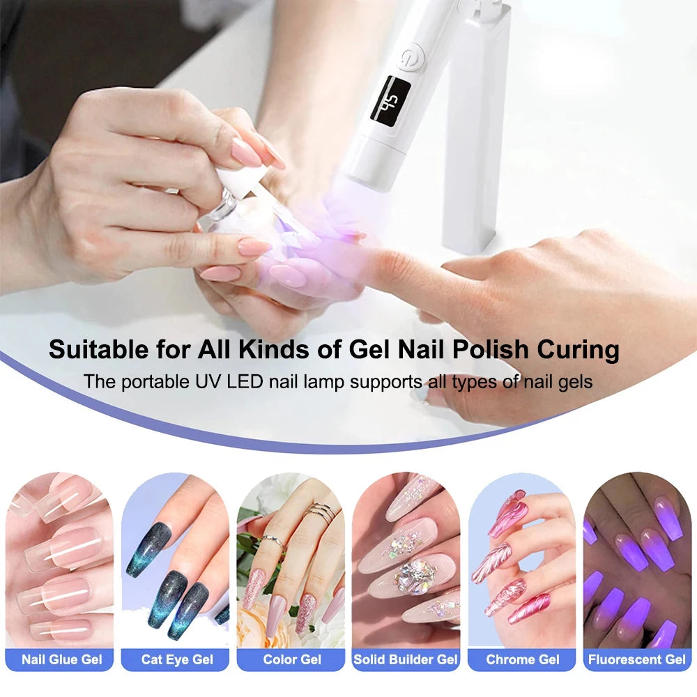 Professional Ultraviolet Mini Nail Drying Lamp With Stand
