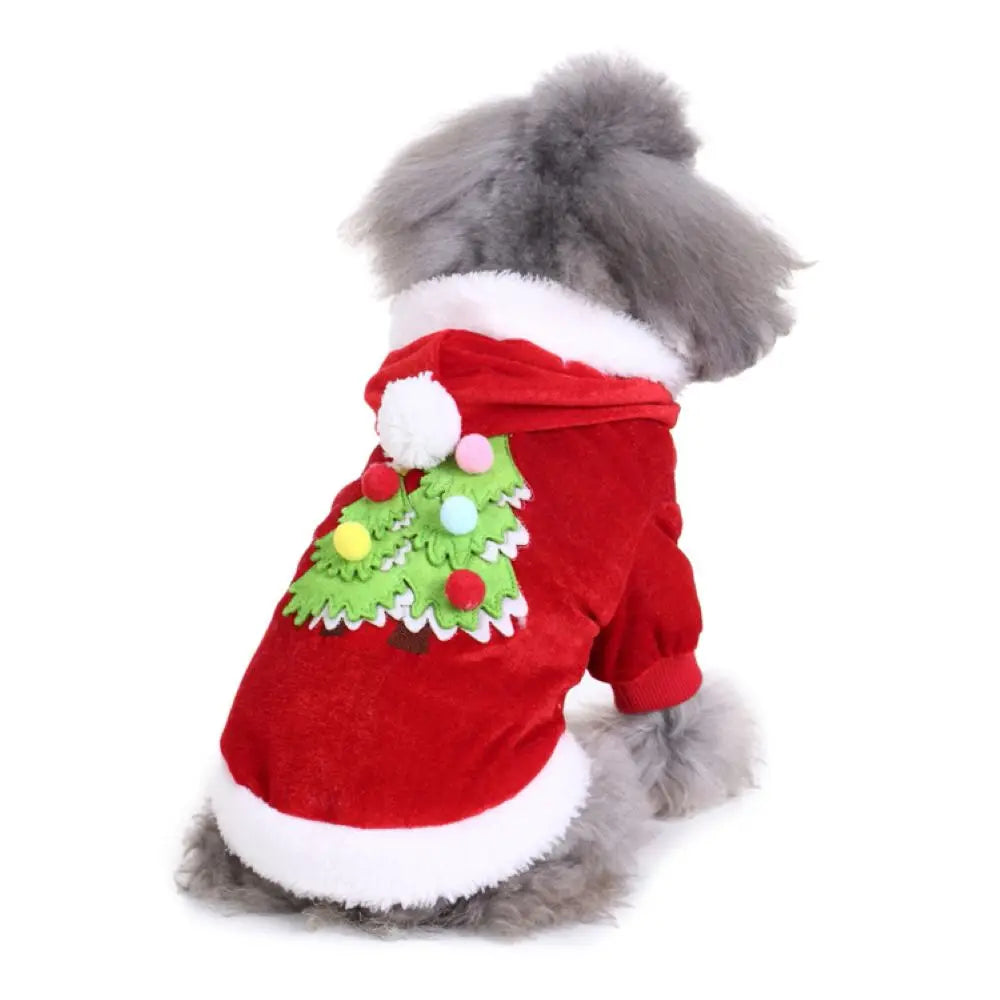 Striped Pet Sweater Outfit - Thick Warm Costume for Puppy Cat, Cozy Indoor & Winter Walking Gear