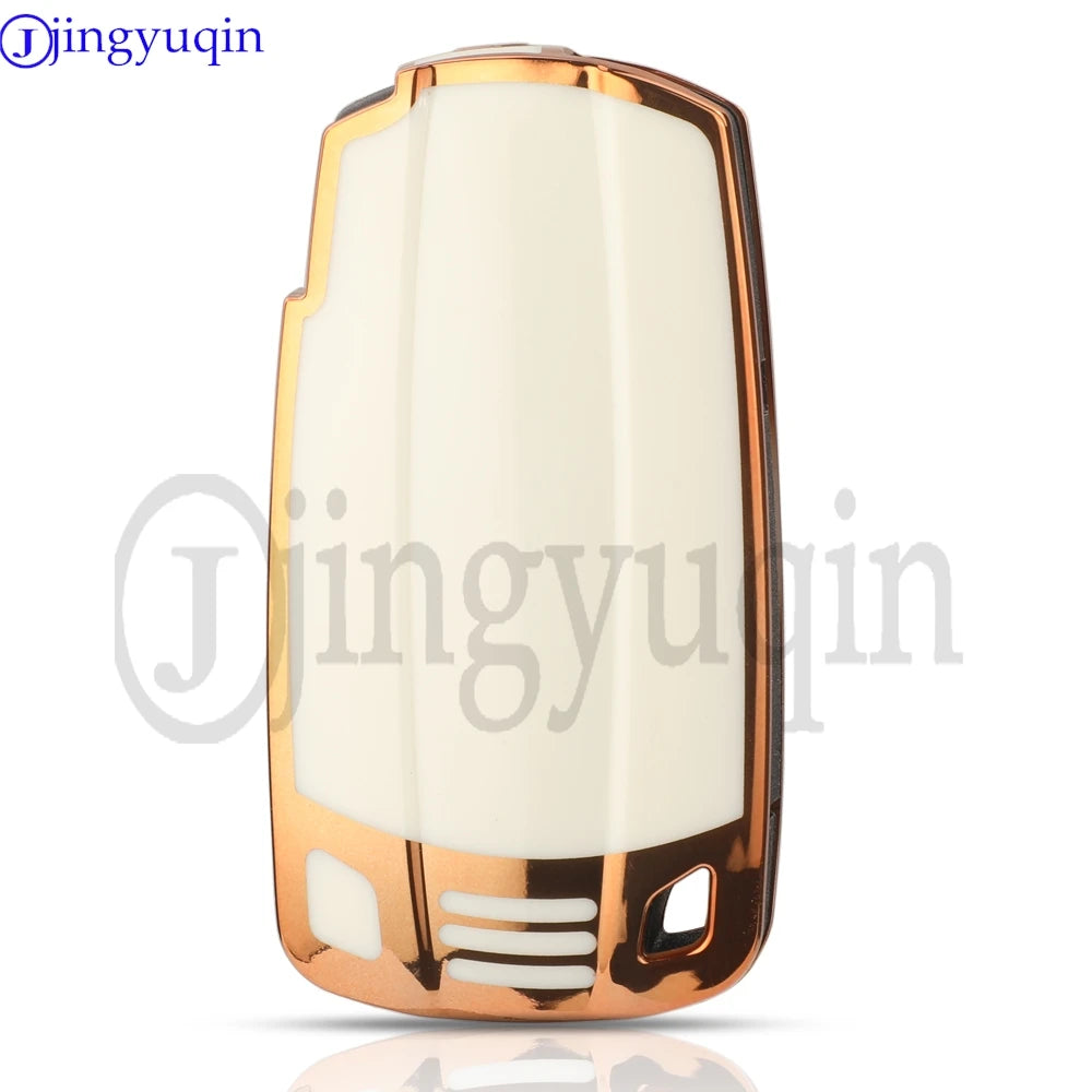 Jingyuqin TPU Car Key Case Cover For BMW Models 1 3 5 6 X1 X3 X5 Z4