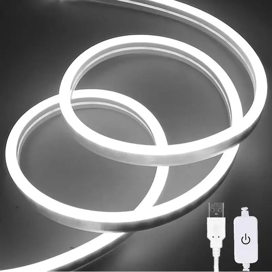 Touch Sensor LED Strip Lights Neon Sign USB Dimmable Waterproof Flexible Tape Bedroom Backlight DIY Decor