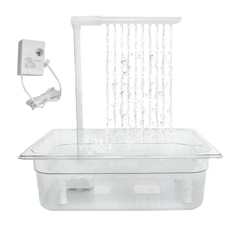 Parrot Bath Tub bird automatic bathtub With Multiple Faucets Automatic Shower Bathtub For Small Medium Parakeet Cleaning Bath