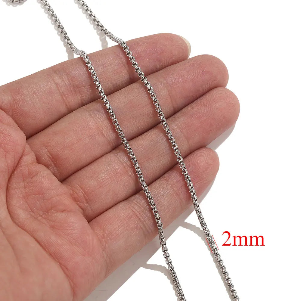 2 Meters Lips Beads Chain for Jewelry Making Gold Findings