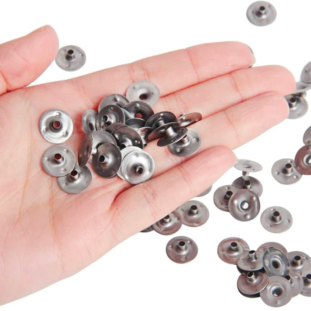 100PCS Candle Wick Tabs Metal Base for DIY Candle Making