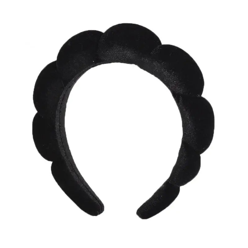 Women Spa Headband For Washing Face Shower Sponge Hairbands Fashion Winter Puffy Makeup Hair Hoop Headwear Hair Accessories