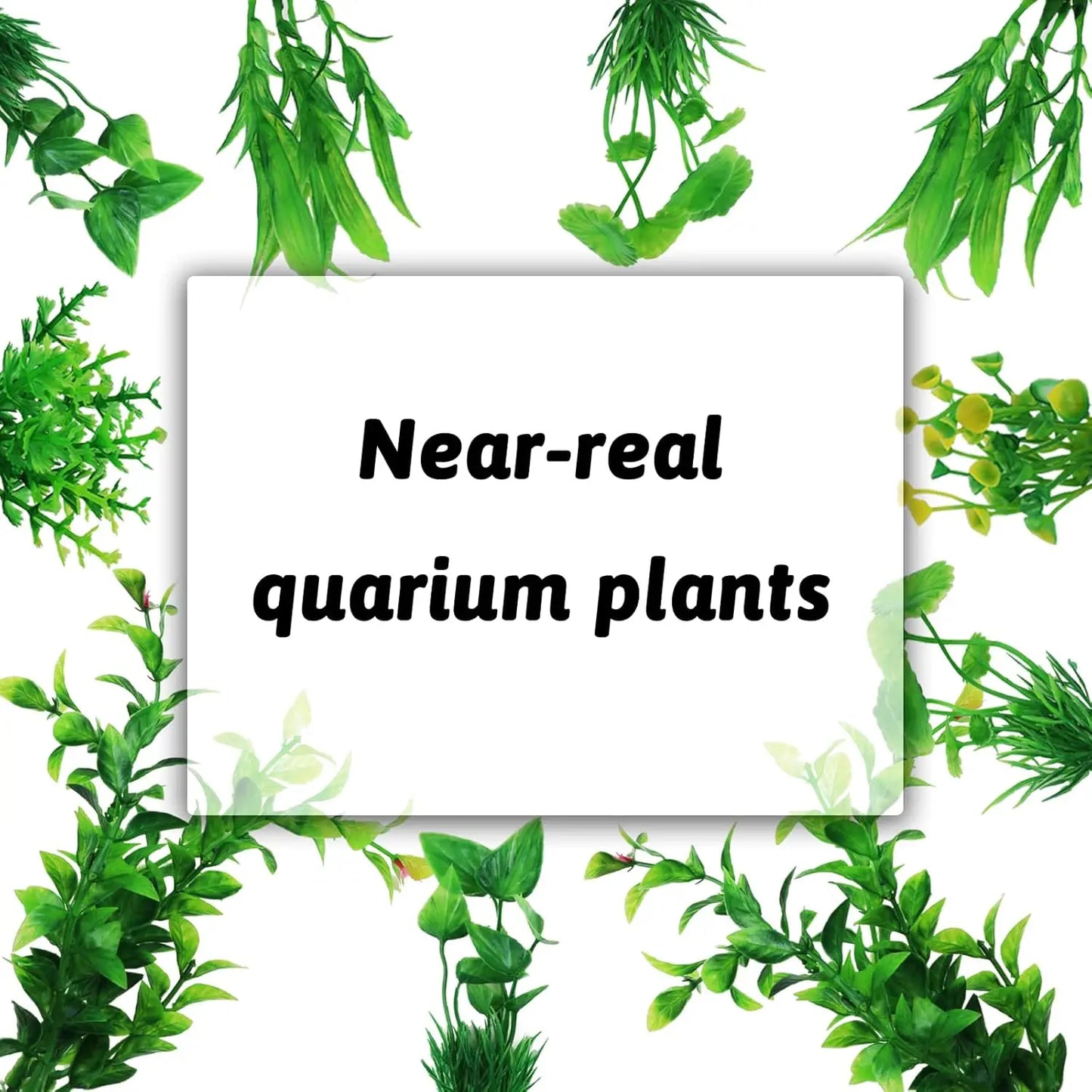 Fish Tank Accessories Green Plants 10pcs Green Fish Tank Decorations Aquarium Artificial Plastic Plants Decor Plastic Plants