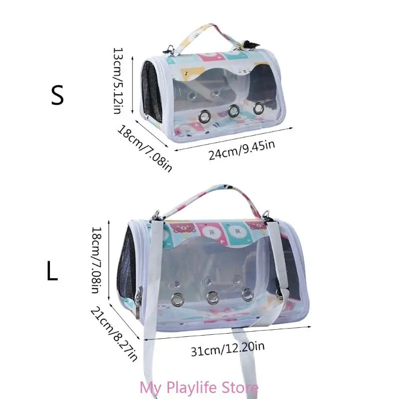 Pet Carriers Bag Portable Bag Parrots Bird Carrier Bag Outgoing Outdoor Travel Pet Parrots Handbag with Standing Perch