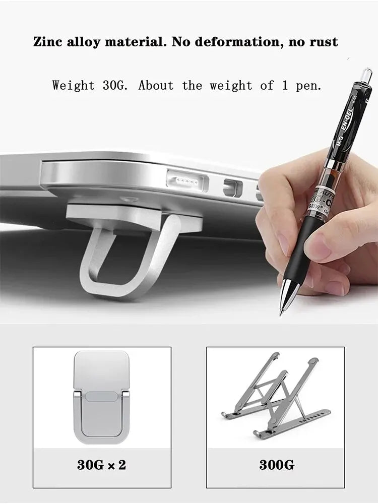 Laptop Stand For Computer Keyboard Holder Mini Portable Legs Laptop Stands For Macbook Huawei Xiaomi Notebook Aluminum Support