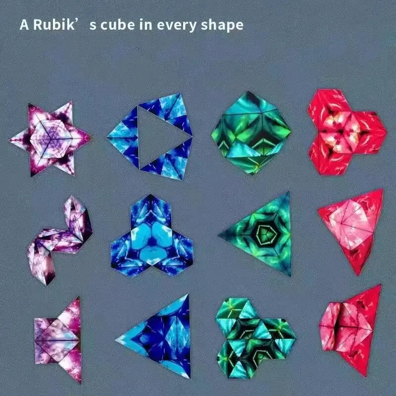 Variety Geometric Changeable Magnetic Magic Cube Fidget Toy