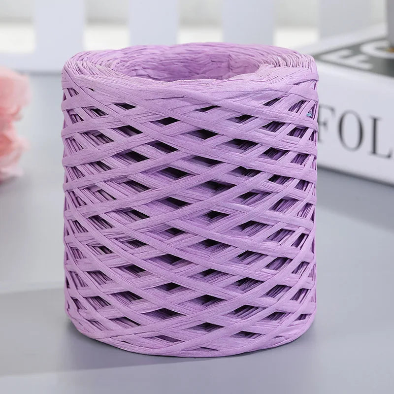 200M Natural Raffia Straw Yarn For DIY Summer Bags Hats