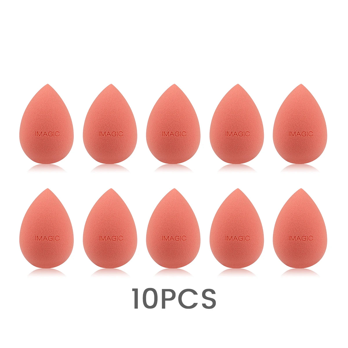 IMAGIC Professional Makeup Sponge Set 10 Pcs Ultra-Soft Wet and Dry Beauty Blender Puff for Flawless Application