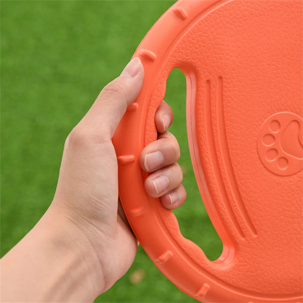 Pet Flying Disc Frisbe Toy Dog Training Pull Ring Bite Resistant Floating Toy Dog Outdoor Sports Interactive Game Frisbee