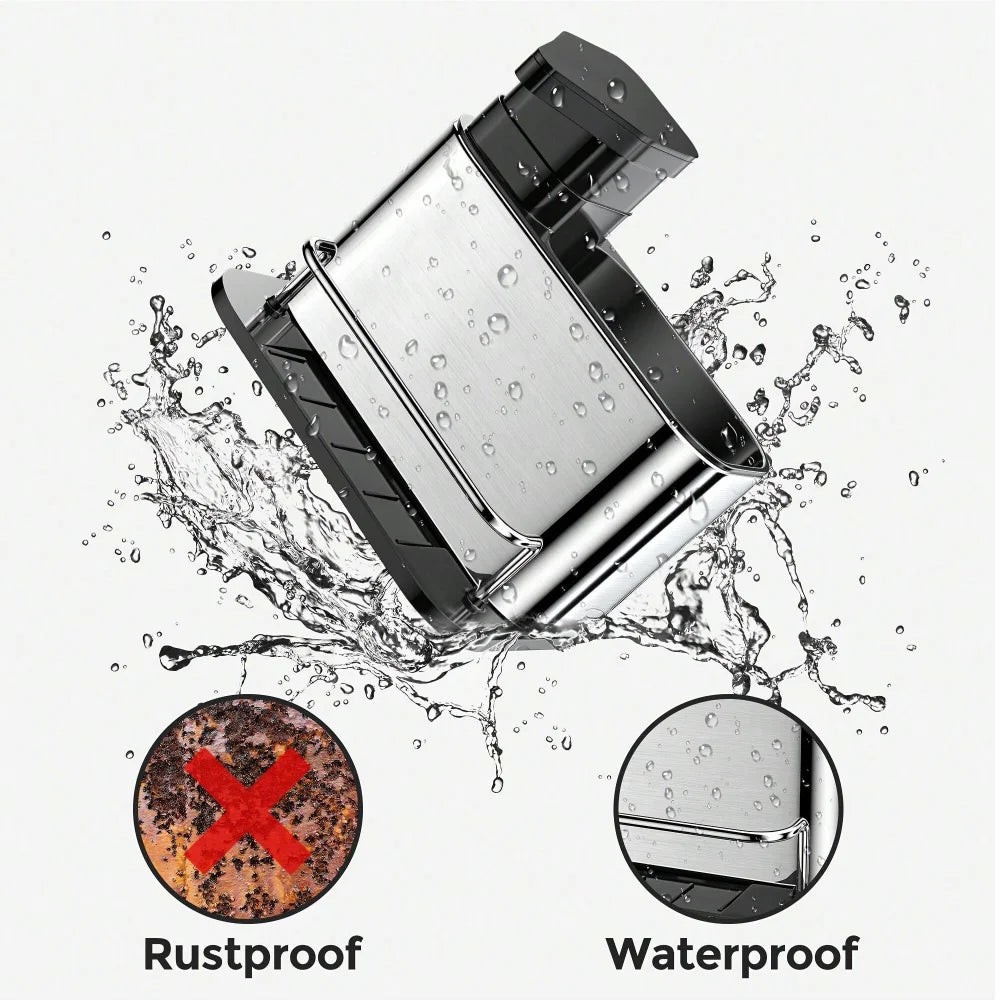 3-in-1 Kitchen Stainless Steel Tableware Soap Dispenser Sponge Holder Sink Organizer Drain Rack