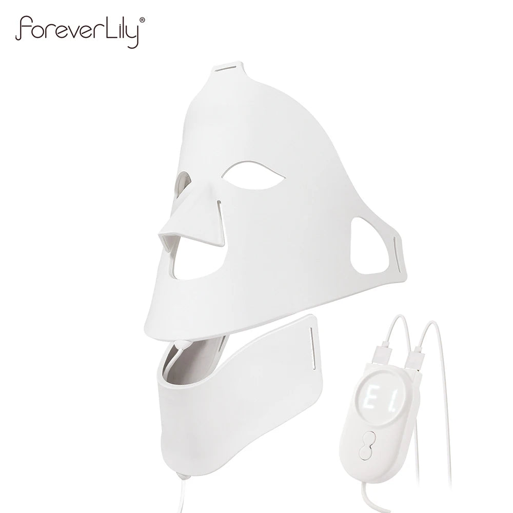 Foreverlily Face Neck LED Mask 7 Colors Photon Therapy