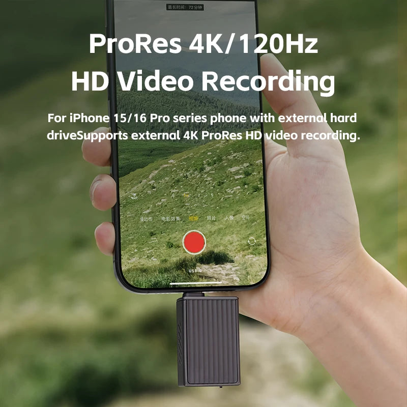 Hagibis 2230 M2 NVMe SSD Enclosure with Cooling Fan USB 3.2 Gen 2 High Speed Storage Case for Laptop iPhone 16 Pro 15 iPad