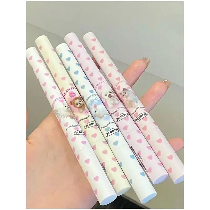 Flortte Waterproof Matte Lipliner Lip Pencil Double Ended Moisturizing Contour Tint for Long Lasting Non-Stick Finish