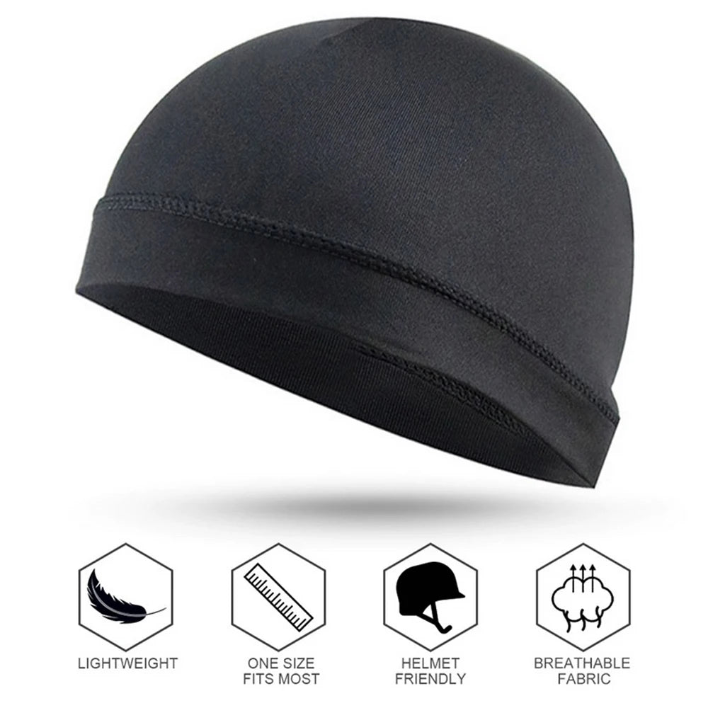 1Pcs Skull Cap Helmet Liner Running Beanie for Thermal Retention and Moisture Wicking