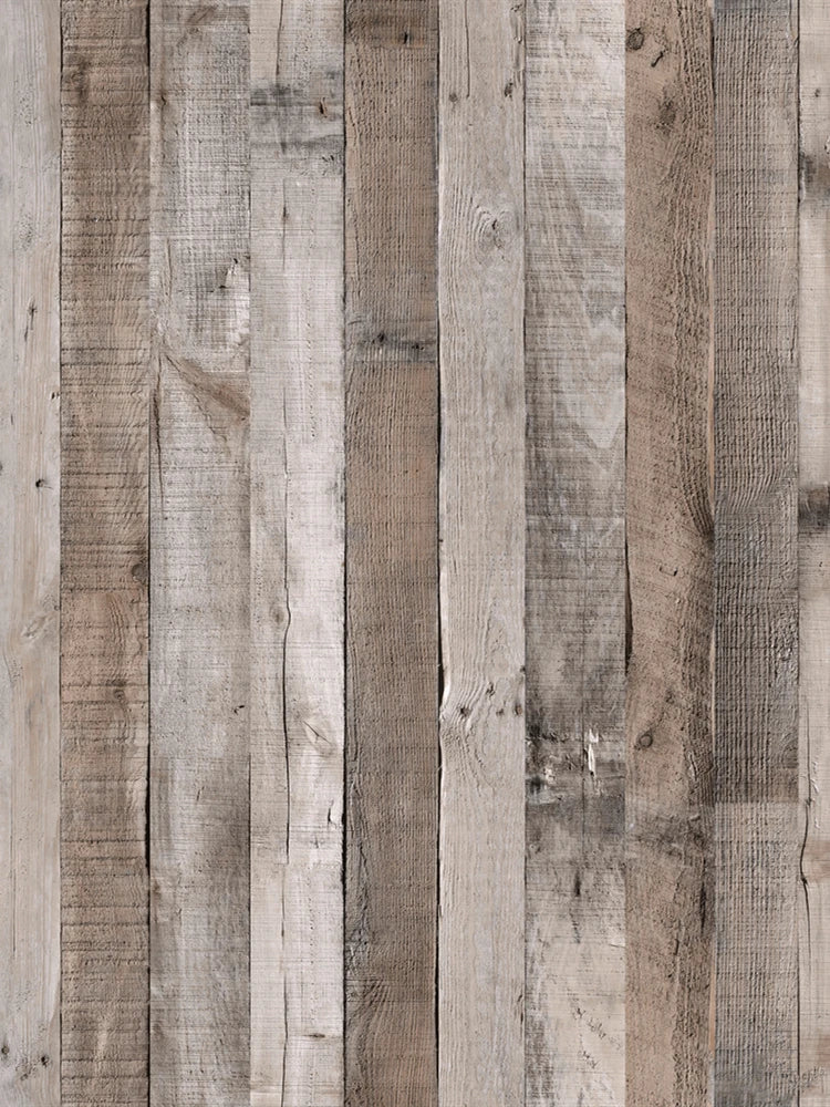 Retro Faux Wood Grain Peel And Stick Wallpaper Roll For Restaurants
