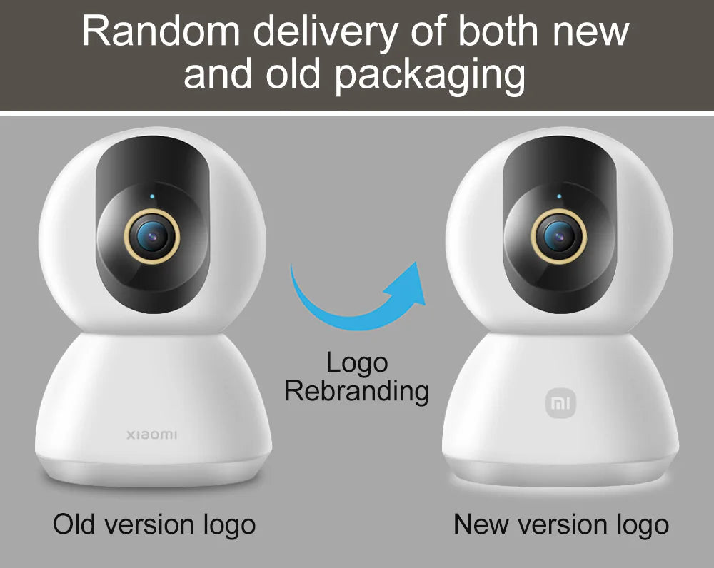 Xiaomi 360 Degree Smart Home Security Camera Mi PTZ 2K Webcam with AI Human Detection and Night Vision 1296P 3 Megapixel