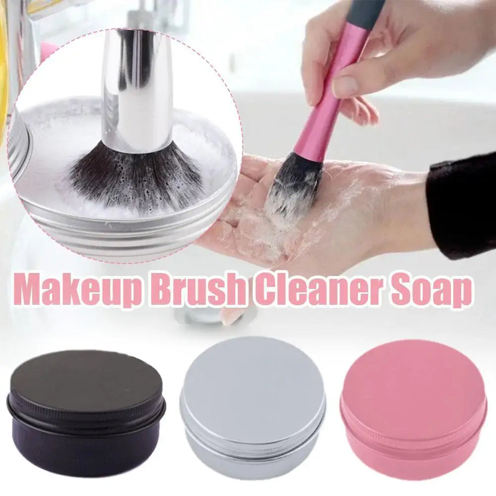 Makeup Brush Cleaner Shampoo Soap Solid Brush Cleaning Tool for Removing Cosmetic Color and Dirty Stain Brush Cleaner Pad