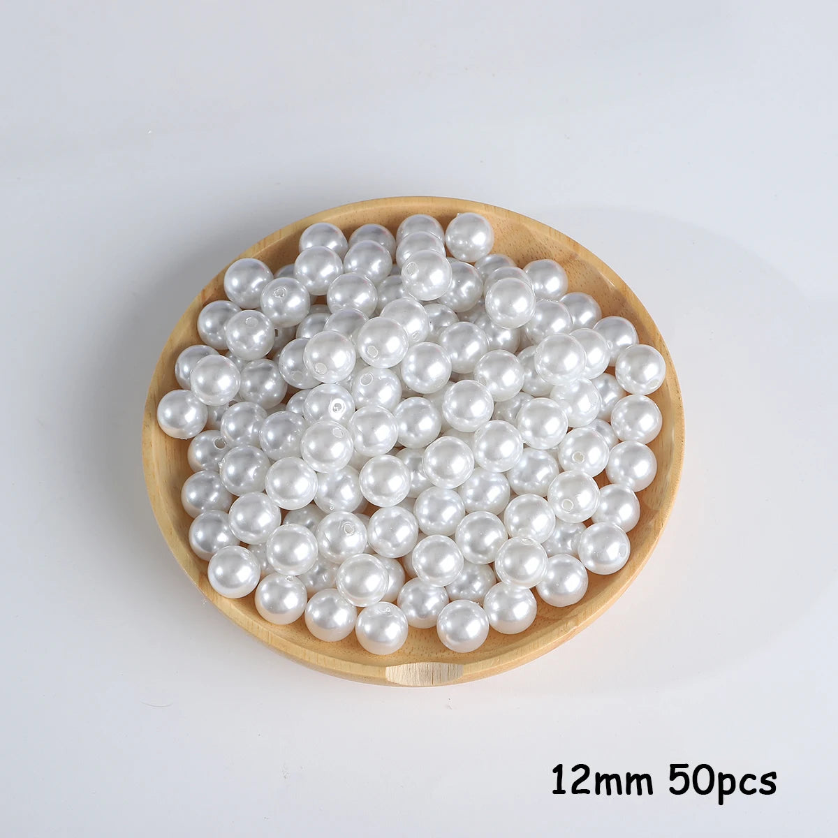 3-20mm 10-1000pcs Straight Hole ABS Imitation Pearl Beige White Bracelet Beads for DIY Jewelry Making
