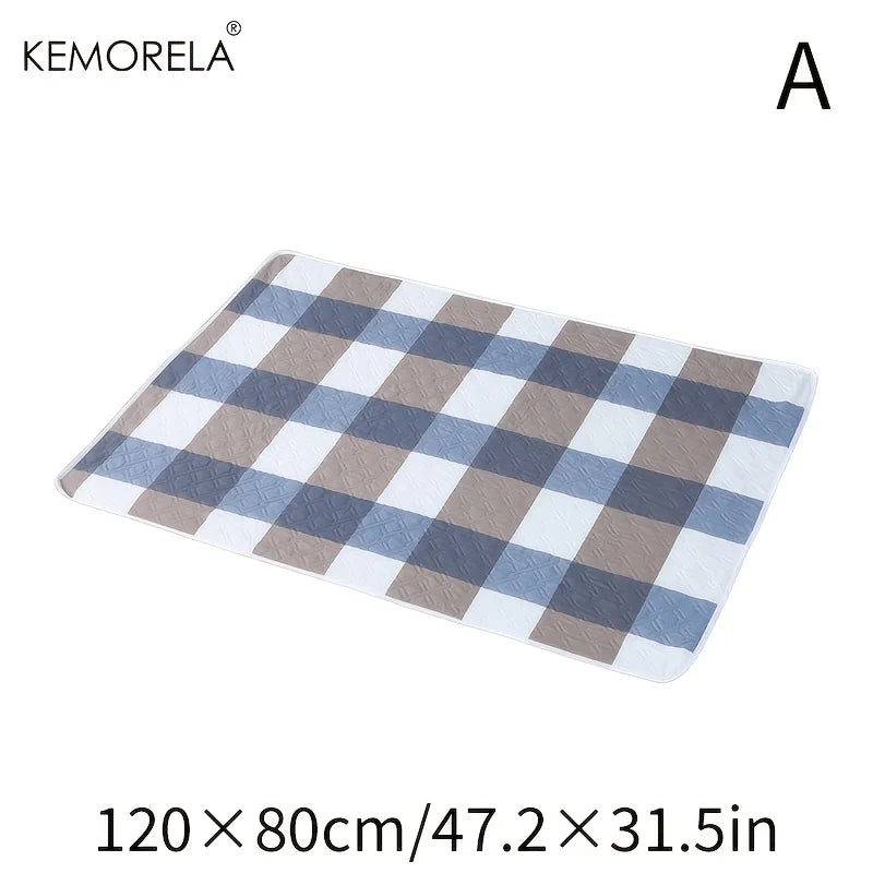 KEMORELA 1PC Washable Guinea Pig & Hamster Cage Mat - Super Absorbent Non-Slip Pet Bedding 31"x47" for Rabbits & Small Animals
