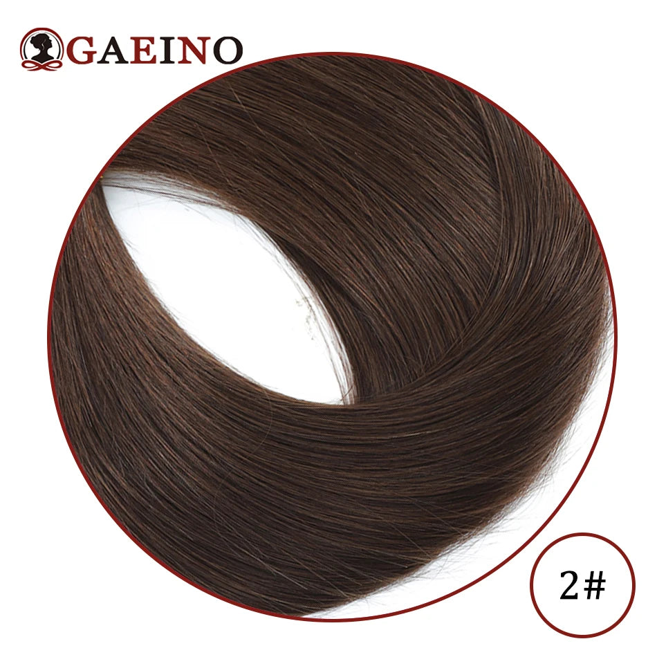 Straight Hair Bun Elegant Donut Chignon With Elastic Rubber Band Hairpiece Golden Blond Real Human Hair Extensions For Women