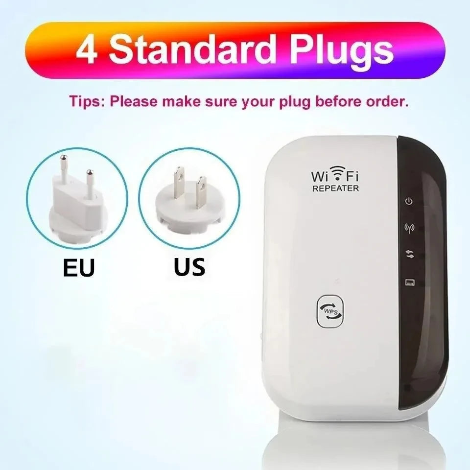 Wireless Signal Booster Wifi Extender Small Steamed Bun Network Repeater Ap Broadband Home Router Signal Amplification Extension