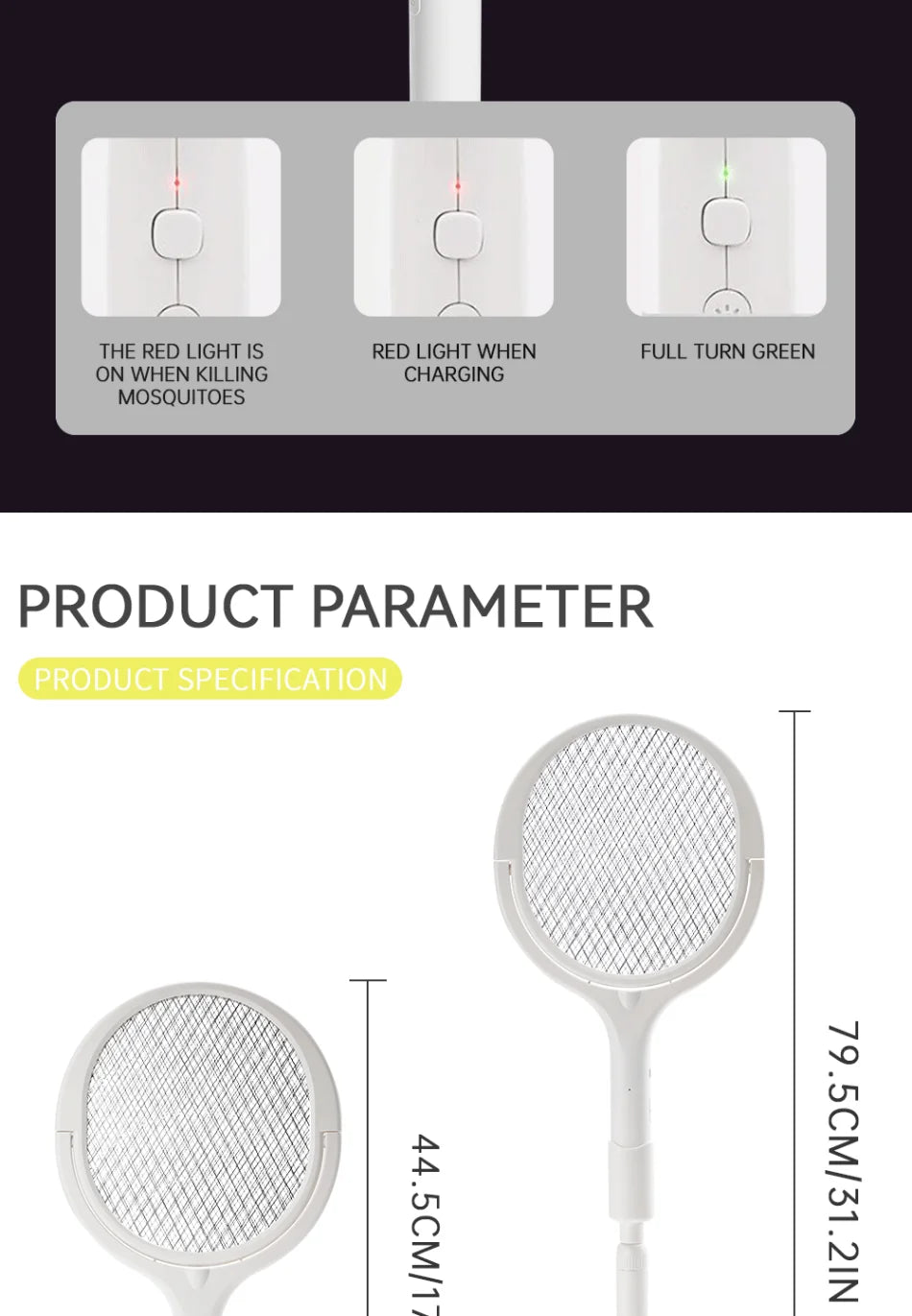 3500V 5in1 Mosquito Killer Lamp USB Rechargeable Bug Zapper