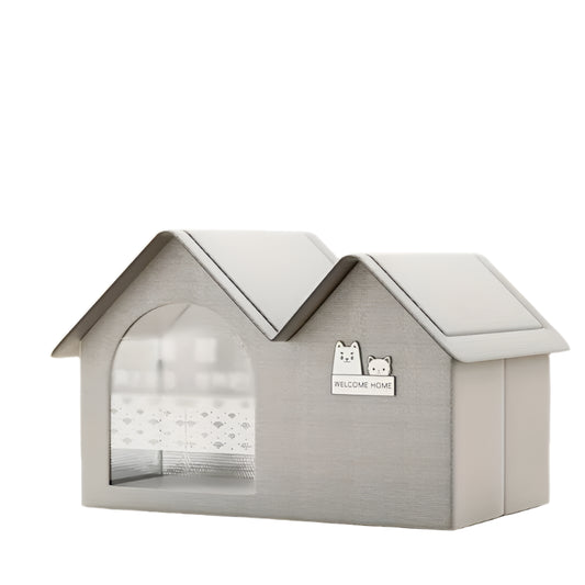 Summer Cooling Pet House for Cats and Dogs Portable Ice Shelter with Air Conditioning Design Ideal for Hot Weather