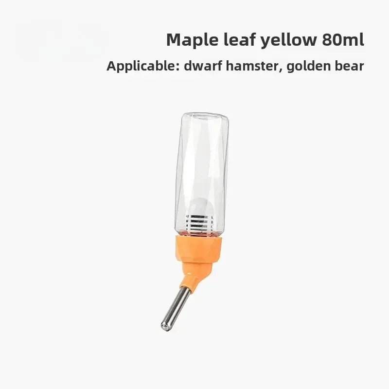 Sunflower Ceramic Hamster Water Bottle Holder Leak-Proof Design Cute Decorative Water Dispenser for Hamsters Gerbils Small Pets