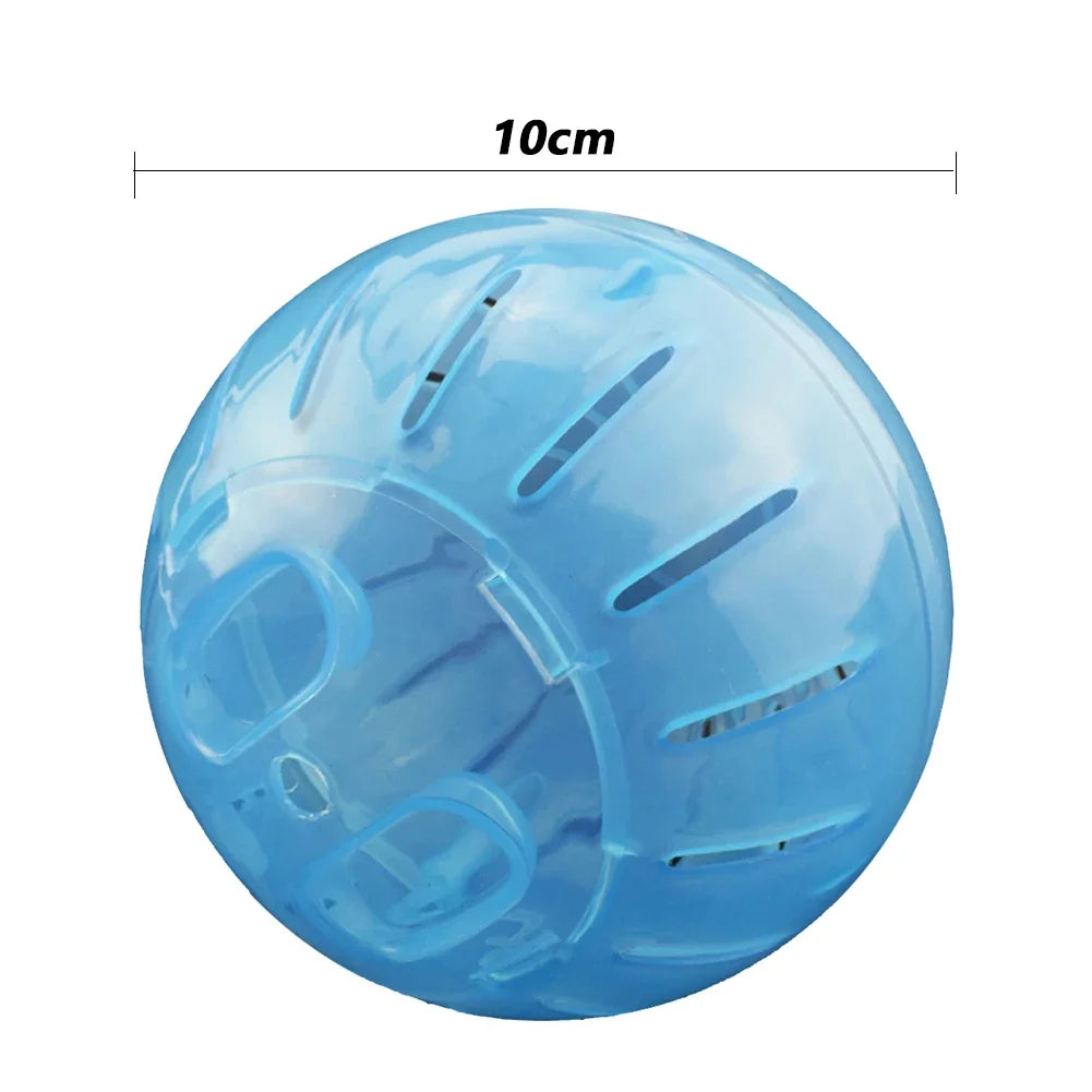 Clear Plastic Pet Rodent Mini Jogging Ball Hamster Exercise Running Ball Toys Small Animal Toy Play House Exercise Toy