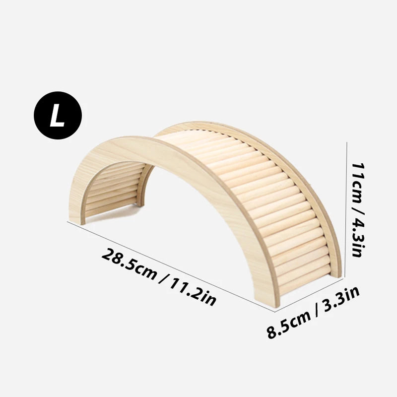 S/M/L Hamster Climbing Ladder Wooden Bridge for Guinea Pigs Rats Small Animals Toys Cage Decor Accessories Szczury Akcesoria