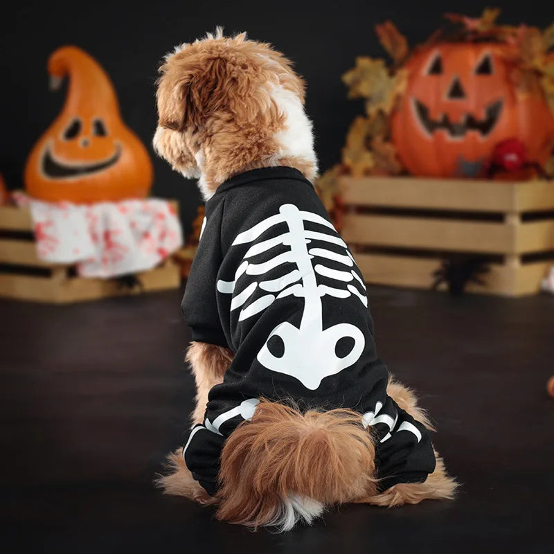 Halloween Dog Dress Pet Costume with Wings Cute Party Outfit Festival Clothing for Dogs
