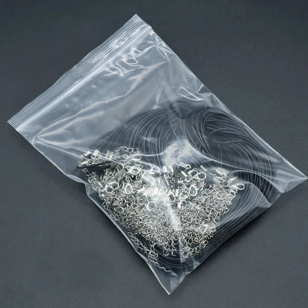 30pcs/Set 50cm Leather Rope Necklace with Lobster Clasp