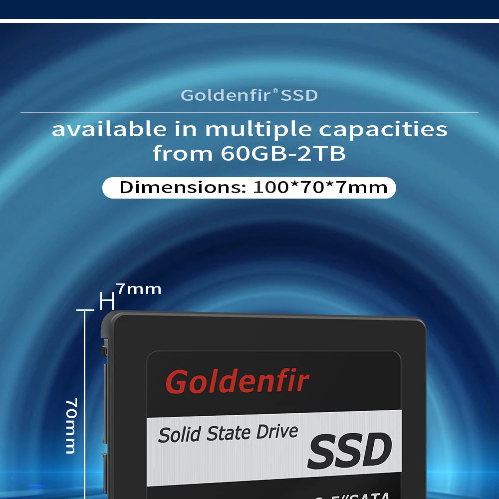 Goldenfir 2.5 Inch Solid State Drive Hard Disk Drive 2TB 1TB 960GB 512GB 256GB 128GB 480GB 120GB 360GB Internal Hard Drives