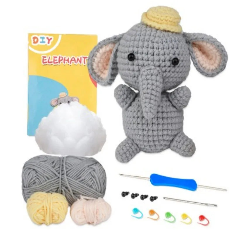 KRABALL Crochet Animal Kit for Beginners with Video Tutorial